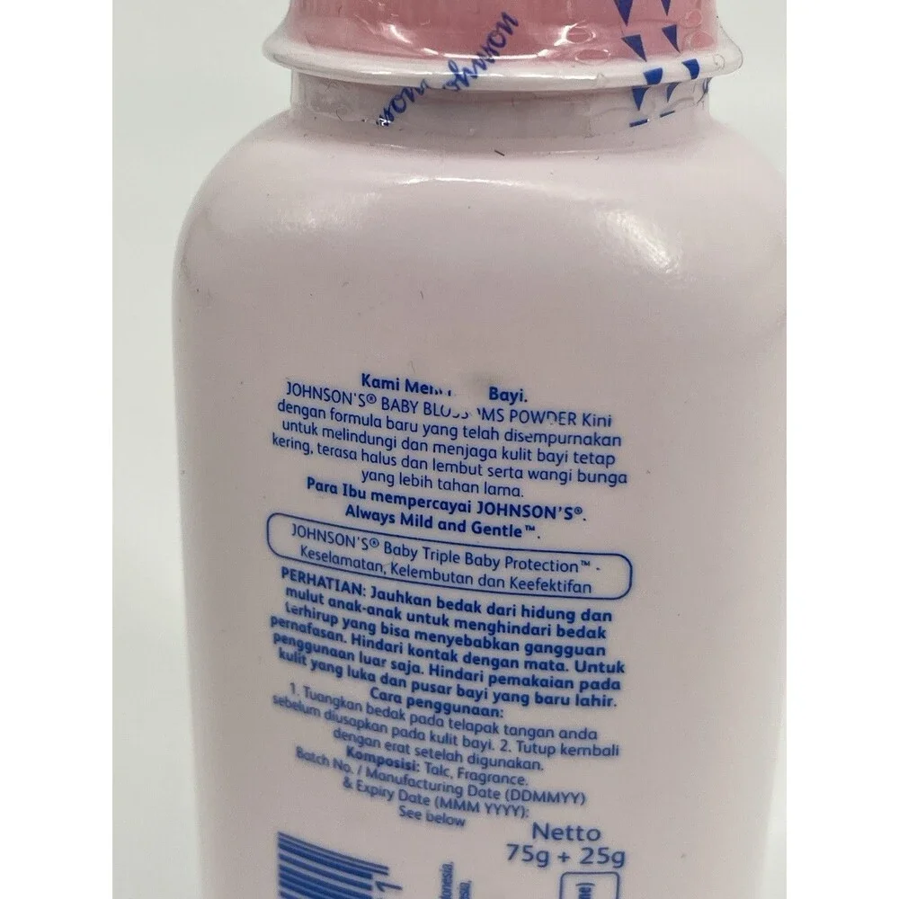 Johnson’s Baby Powder Blossoms 100g Sealed NOS Indonesia Exp Mar 2020